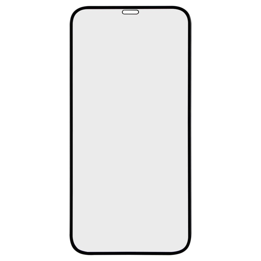 Захисне скло для iPhone 12 Pro Max (6.7) 6D, колір чорний фото 1