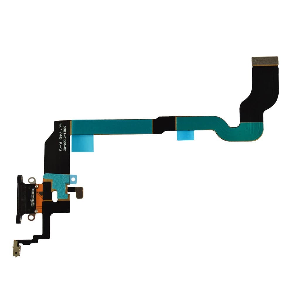 Шлейф із роз'ємом зарядки для iPhone X (5.8), колір space grey фото 1