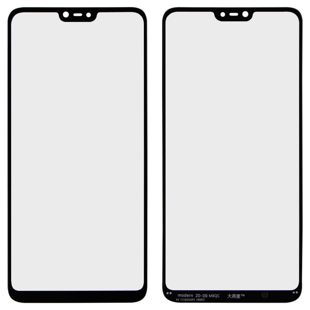 Стекло корпуса для Xiaomi Mi8 Lite + OCA, цвет черный фото 1