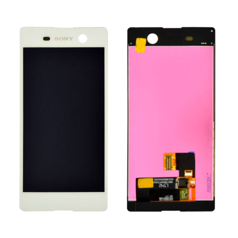 Дисплей Sony E5633, E5606, E5603 Xperia M5 DUAL с тачскрином в сборе, цвет белый фото 1