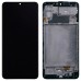 Дисплей для Samsung M225 Galaxy M22, с тачскрином и рамкой в сборе, цвет черный, оригинал Китай миниатюра 1