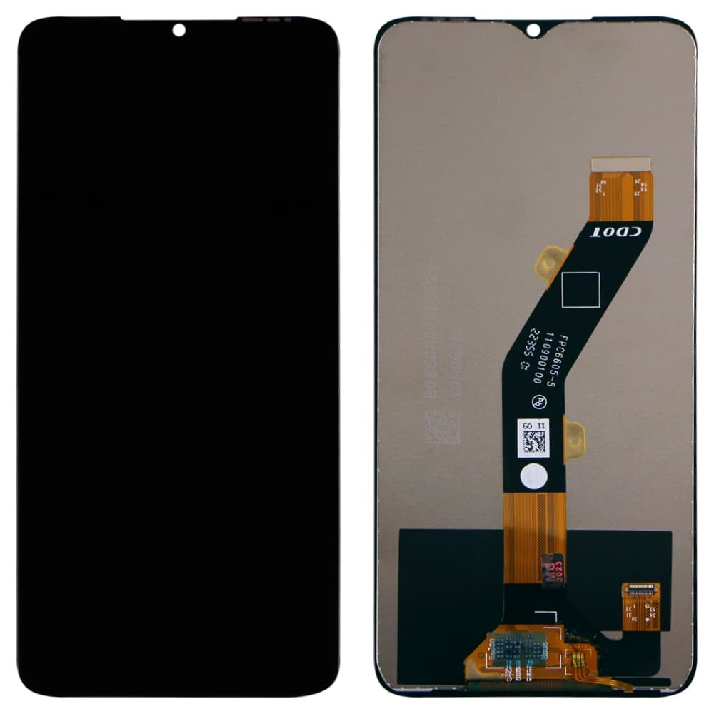 Дисплей для Tecno Spark Go 2023 (BF7)/Pop 7 (BF6)/Infinix Smart 7 (X6515), з тачскріном в зборі, колір чорний, уцінка фото 1