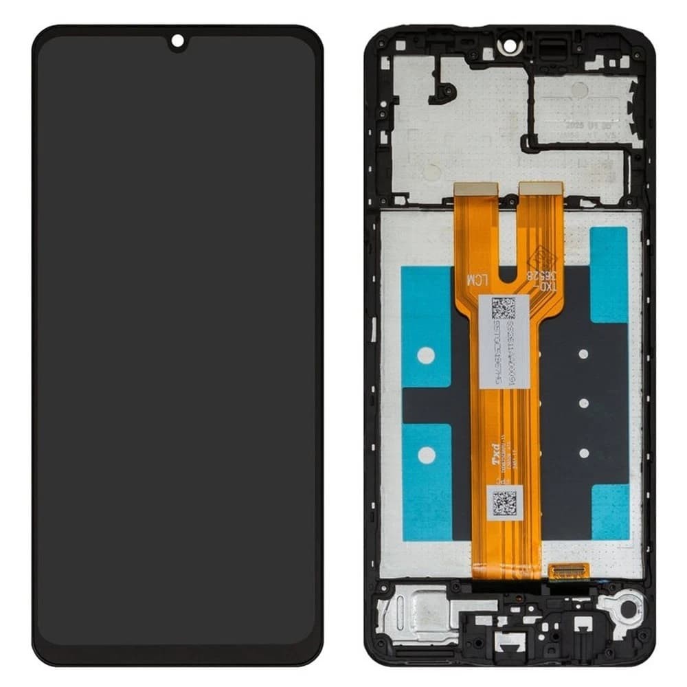 Дисплей для Samsung A066 Galaxy A06 5G, з тачскріном і рамкою, чорний фото 1