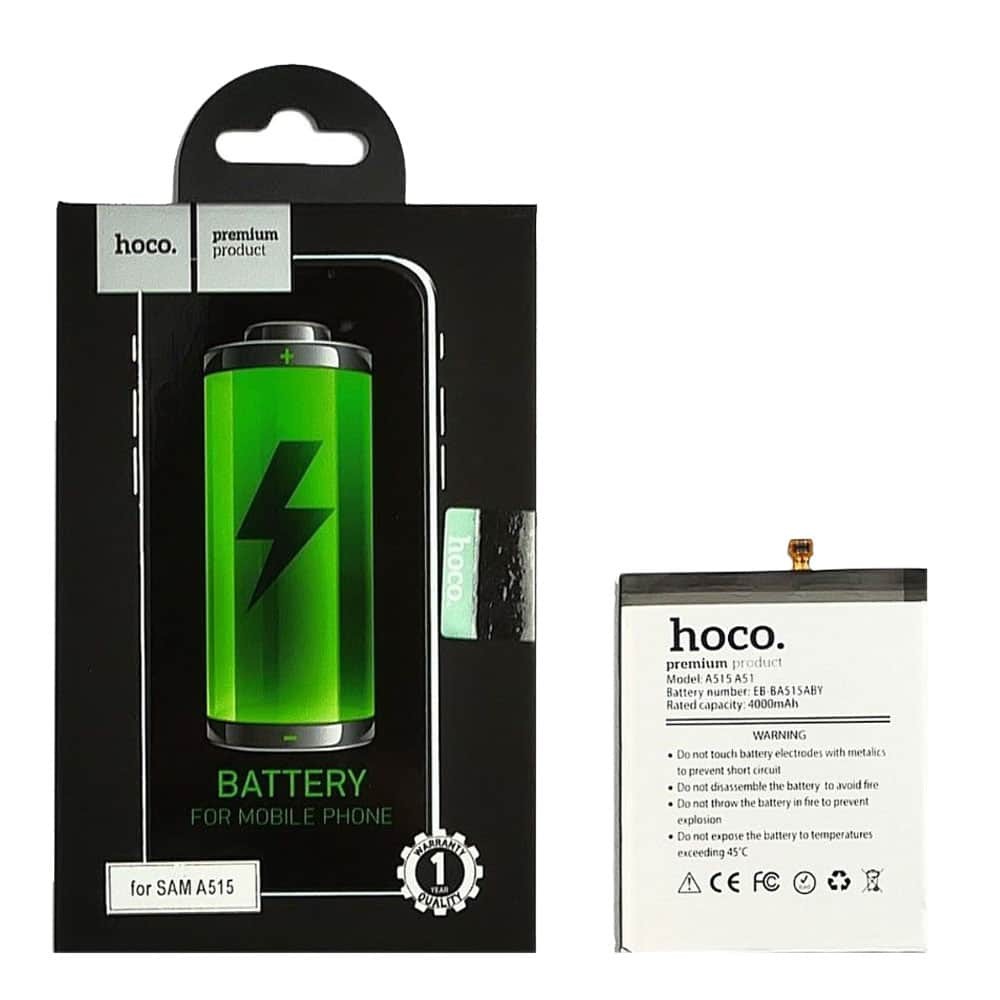 АКБ Samsung EB-BA515ABY A515 A51 (2020) HOCO фото 1 Аккумулятор EB-BA515ABY для Samsung A515 A51 (2020), HOCO фото 1