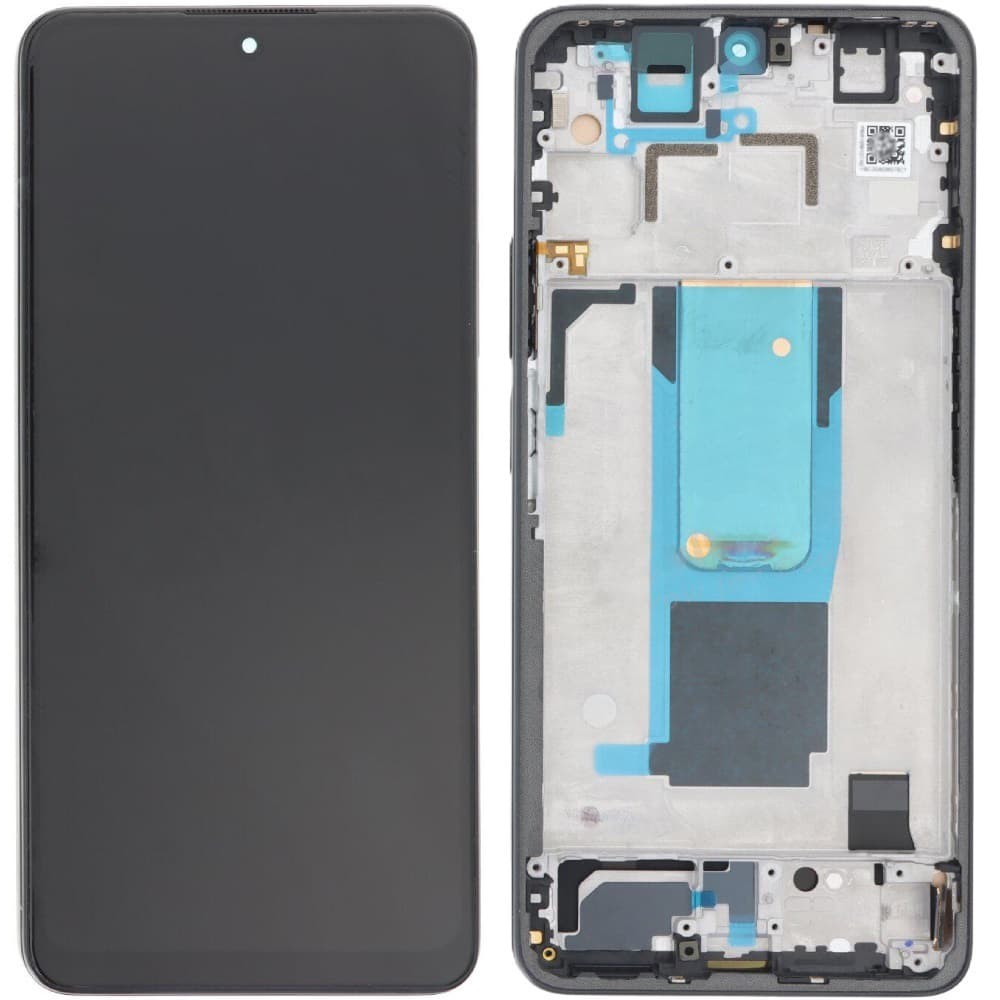 Дисплей для Xiaomi Redmi Note 11 Pro Plus 5G, з тачскріном і рамкою, чорний, IPS фото 1