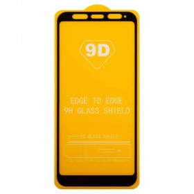 Защитное стекло для Samsung A605 Galaxy A6 Plus 2018 3D,  цвет черный