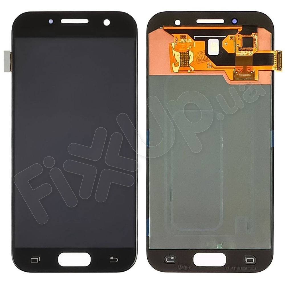 Дисплей Samsung A320F, DS Galaxy A3 с тачскрином в сборе, цвет черный, OLED фото 1