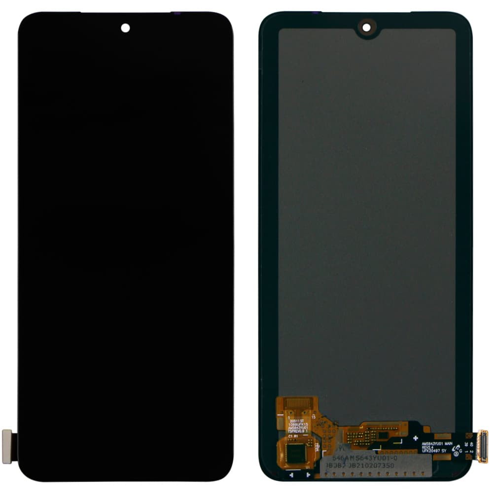 Дисплей для Xiaomi Poco M5S, с тачскрином в сборе, цвет черный, OLED фото 1