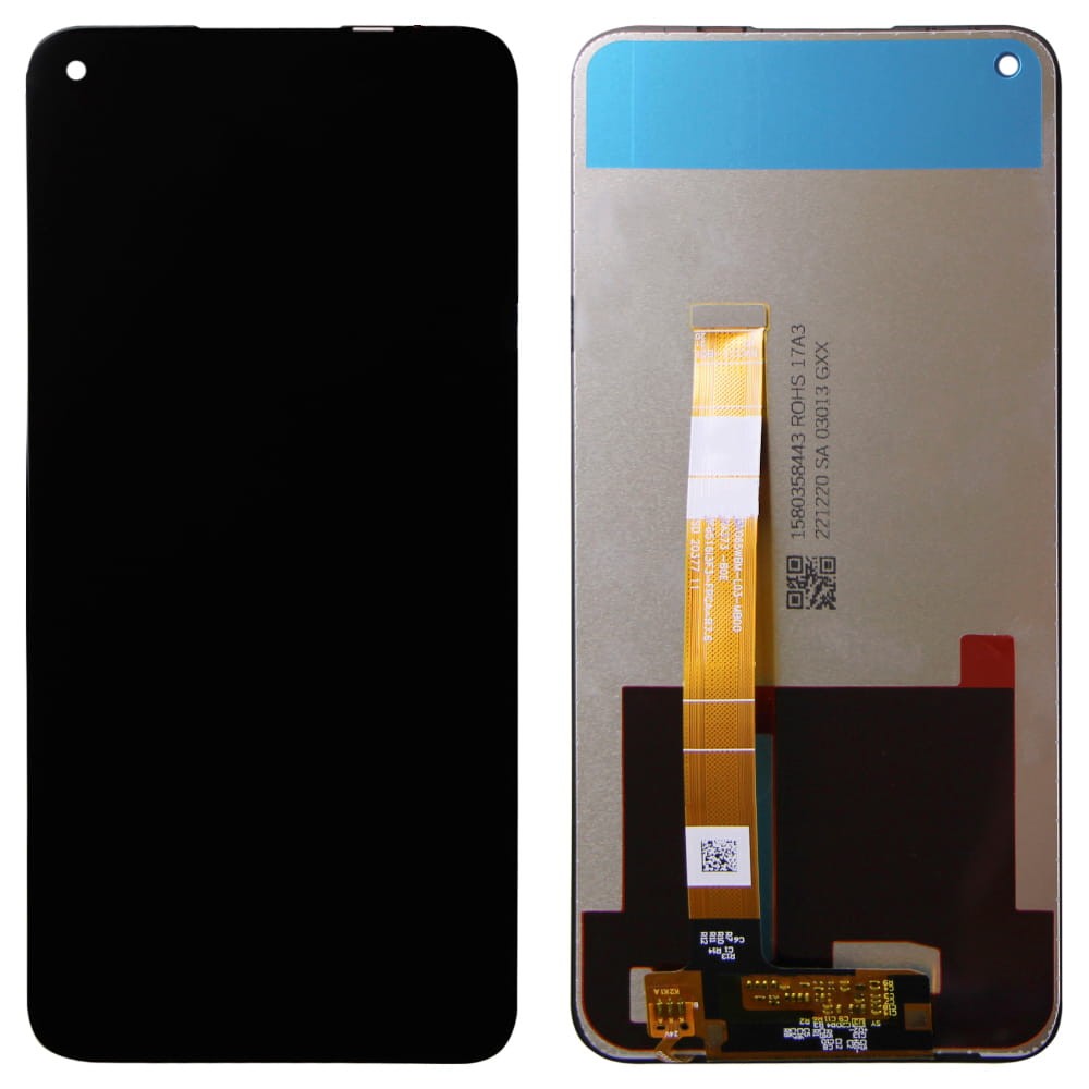 Дисплей для OPPO A53, A32 з тачскріном в зборі, колір чорний, оригінал, уцінка фото 1