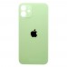 Задня кришка для iPhone 12, колір зелений, з великим отвором під камеру миниатюра 1