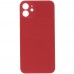 Задня кришка для iPhone 12, колір червоний, з великим отвором під камеру миниатюра 1