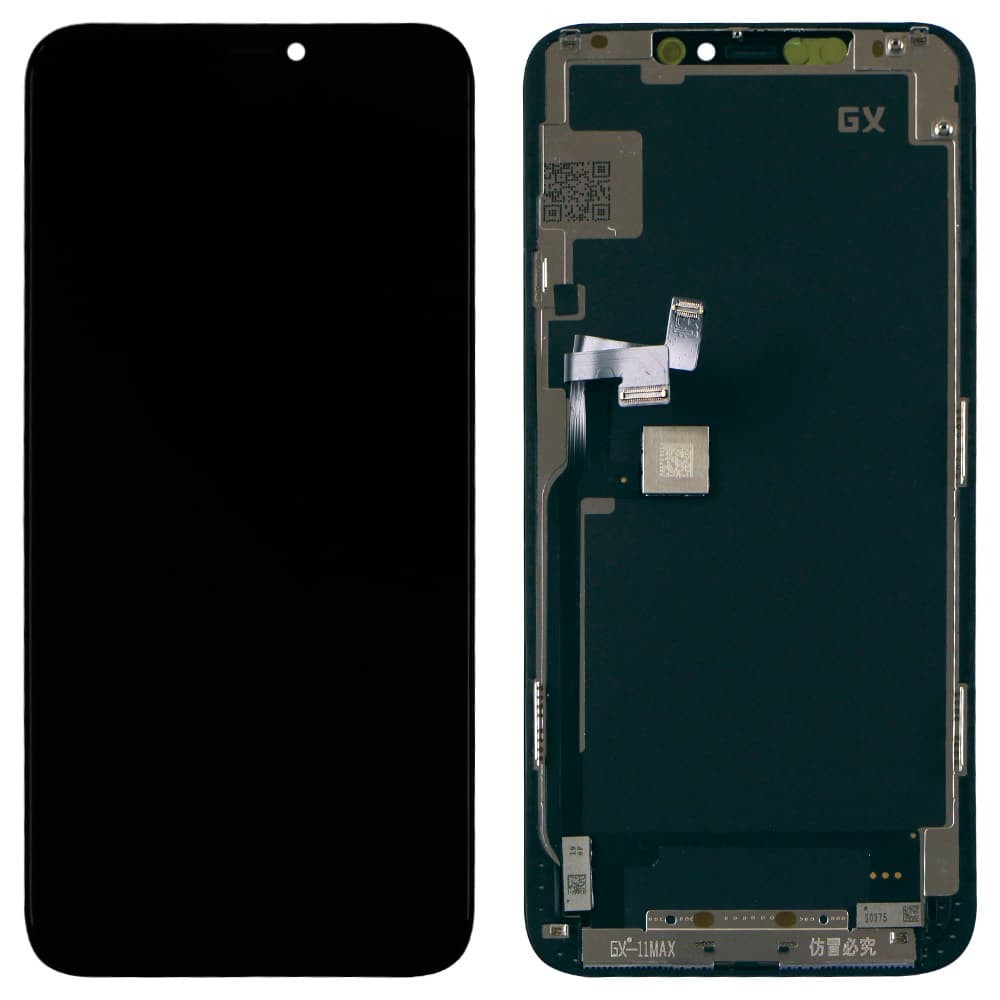 LCD iPhone 11 Pro Max (6,5) + Touchscreen (black) Oled GX Hard фото 1 Дисплей для iPhone 11 Pro Max з тачскріном в зборі, колір чорний, Oled GX Hard фото 1