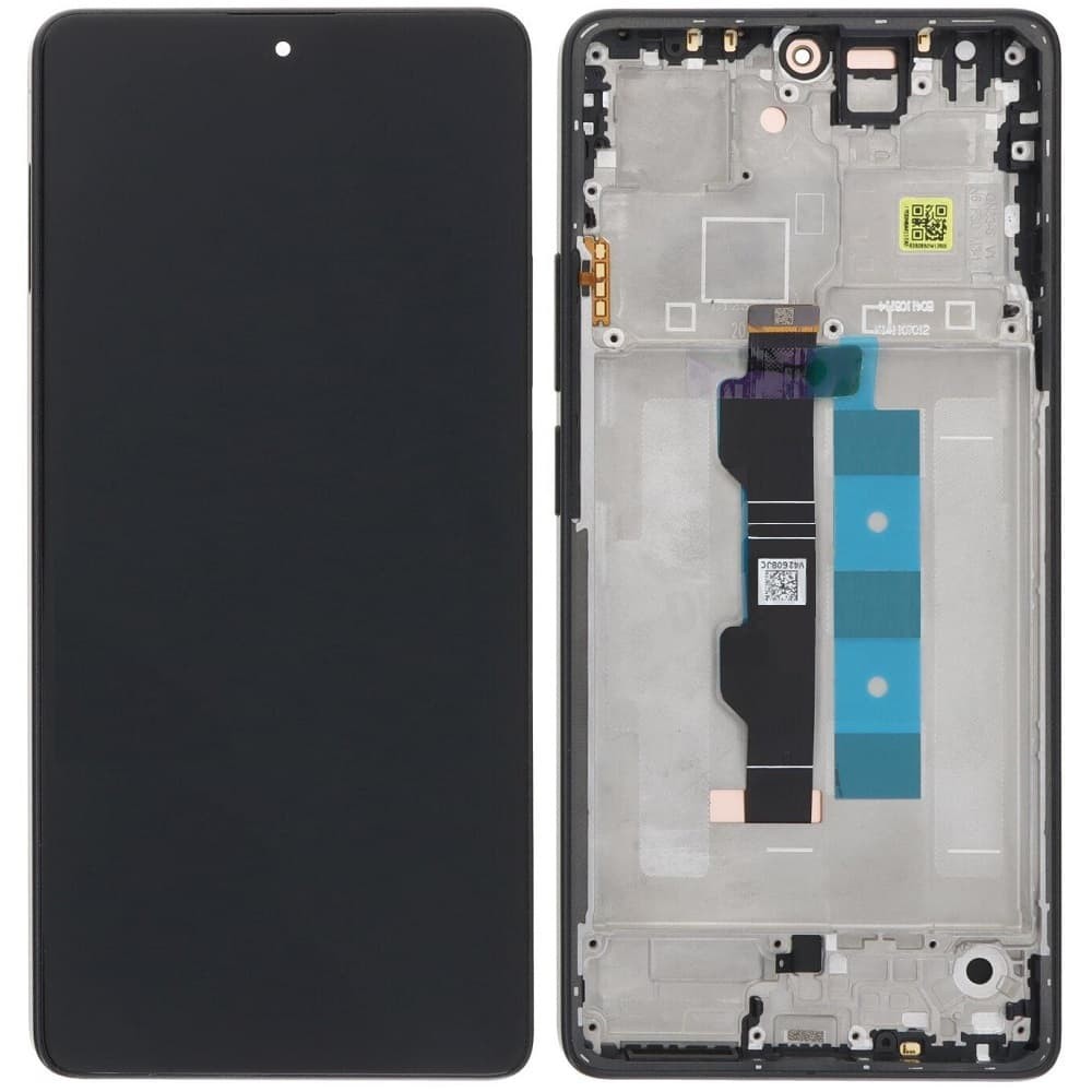 Дисплей для Xiaomi Redmi Note 13 Pro 4G/ Poco M6 Pro 4G, с тачскрином и рамкой в сборе, цвет черный, OLED фото 1