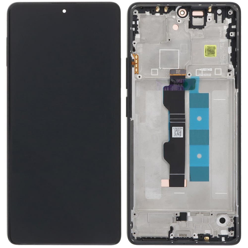 Дисплей для Xiaomi Redmi Note 13 Pro 4G/ Poco M6 Pro 4G, с тачскрином и рамкой в сборе, цвет черный, IPS фото 1