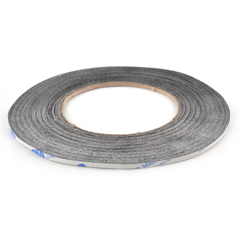 Двухсторонний скотч 3М для приклеивания сенсоров (тачскринов), ширина 3 мм.Длина 50 м. фото 1