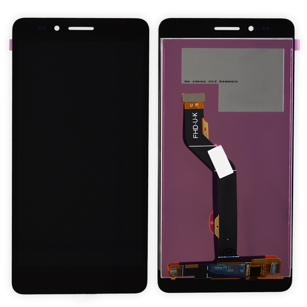 Дисплей Huawei Honor 5X (Honor GR5) с тачскрином в сборе, цвет черный, большая микросхема фото 1
