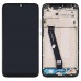 Дисплей для Xiaomi Redmi 7 з тачскріном і рамкою, чорний, оригінал миниатюра 1