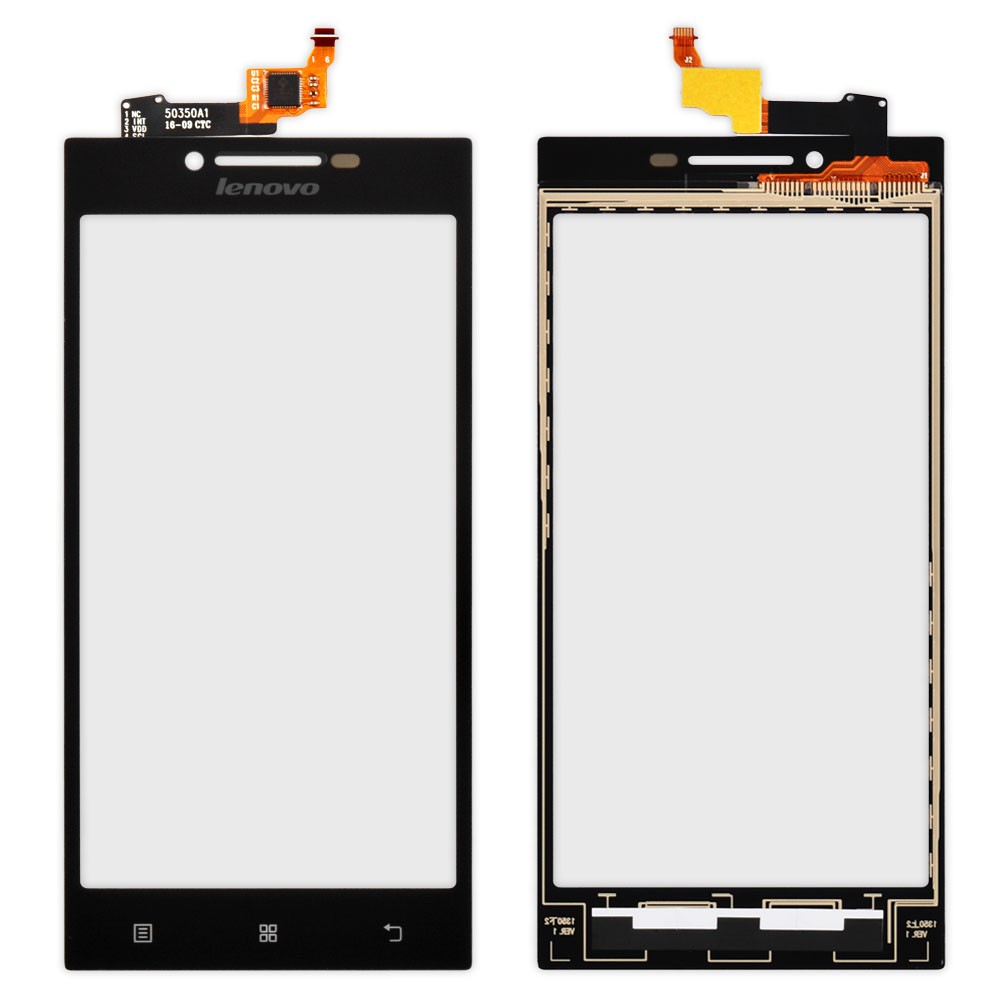 Тачскрин Lenovo P70, маленька мікросхема, колір чорний фото 1