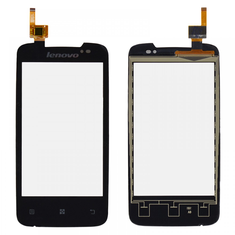 Тачскрин Lenovo A390, маленькая микросхема, цвет черный фото 1