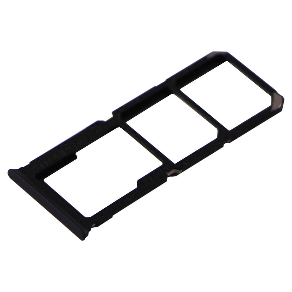 Держатель сим карты для Oppo A53, цвет черный фото 1