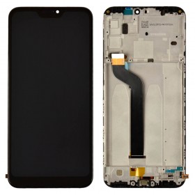 Дисплей для Xiaomi Mi A2 Lite/Redmi 6 Pro с тачскрином в сборе, уценка, оригинал китай,  цвет черный, с рамкой