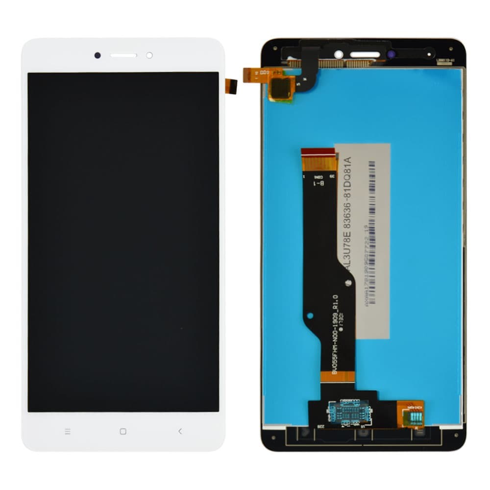 Дисплей для Xiaomi Redmi Note 4, 4X Snapdragon 625 с тачскрином в сборе, цвет белый, оригинал с замененным стеклом, уценка фото 1