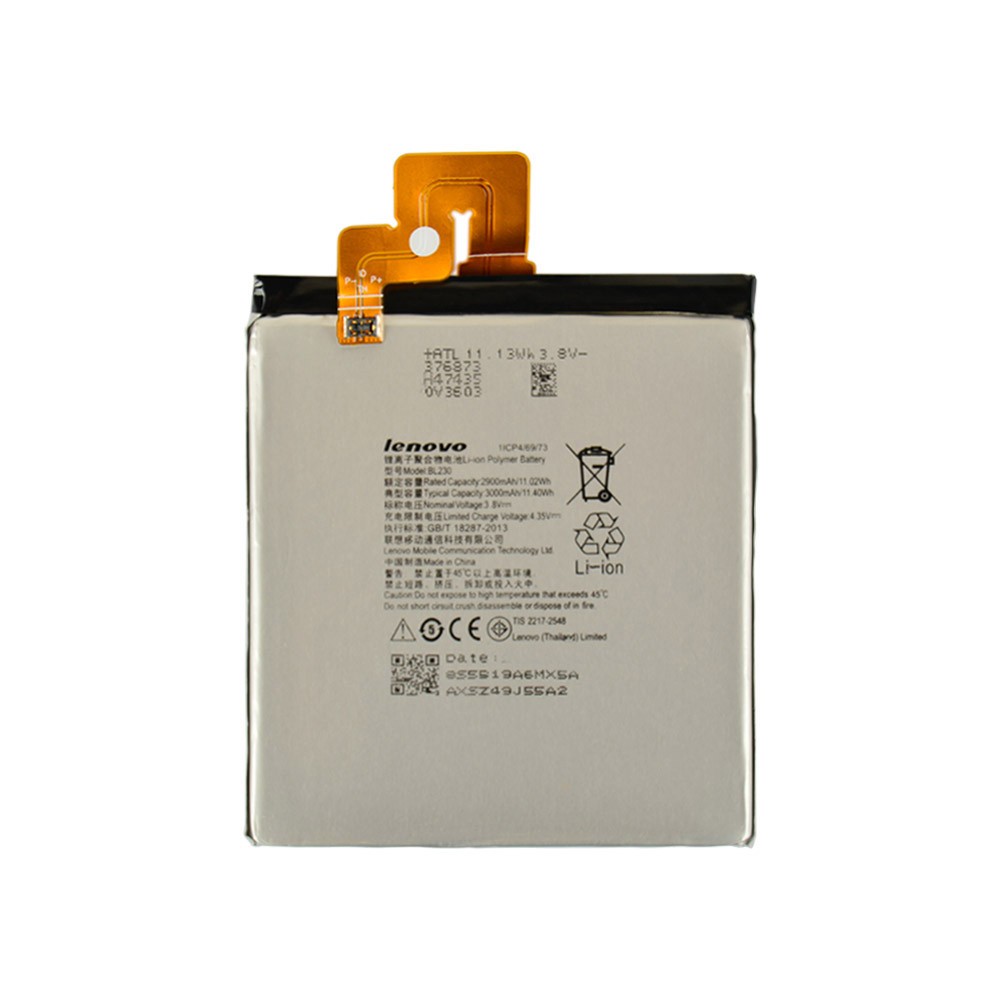 Аккумулятор BL230 для Lenovo Vibe Z2, 2900 mAh фото 1