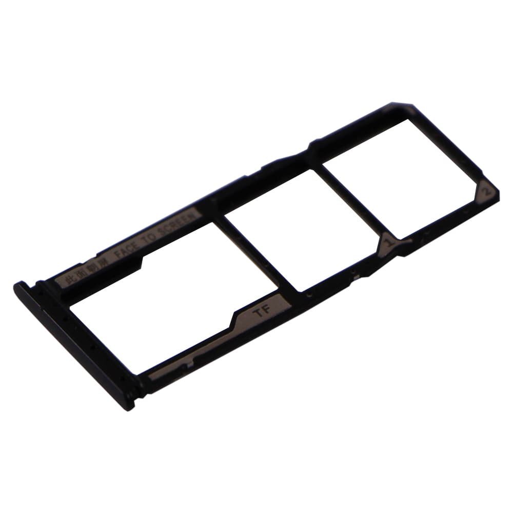 Держатель сим карты для Xiaomi Redmi 9, цвет черный фото 1