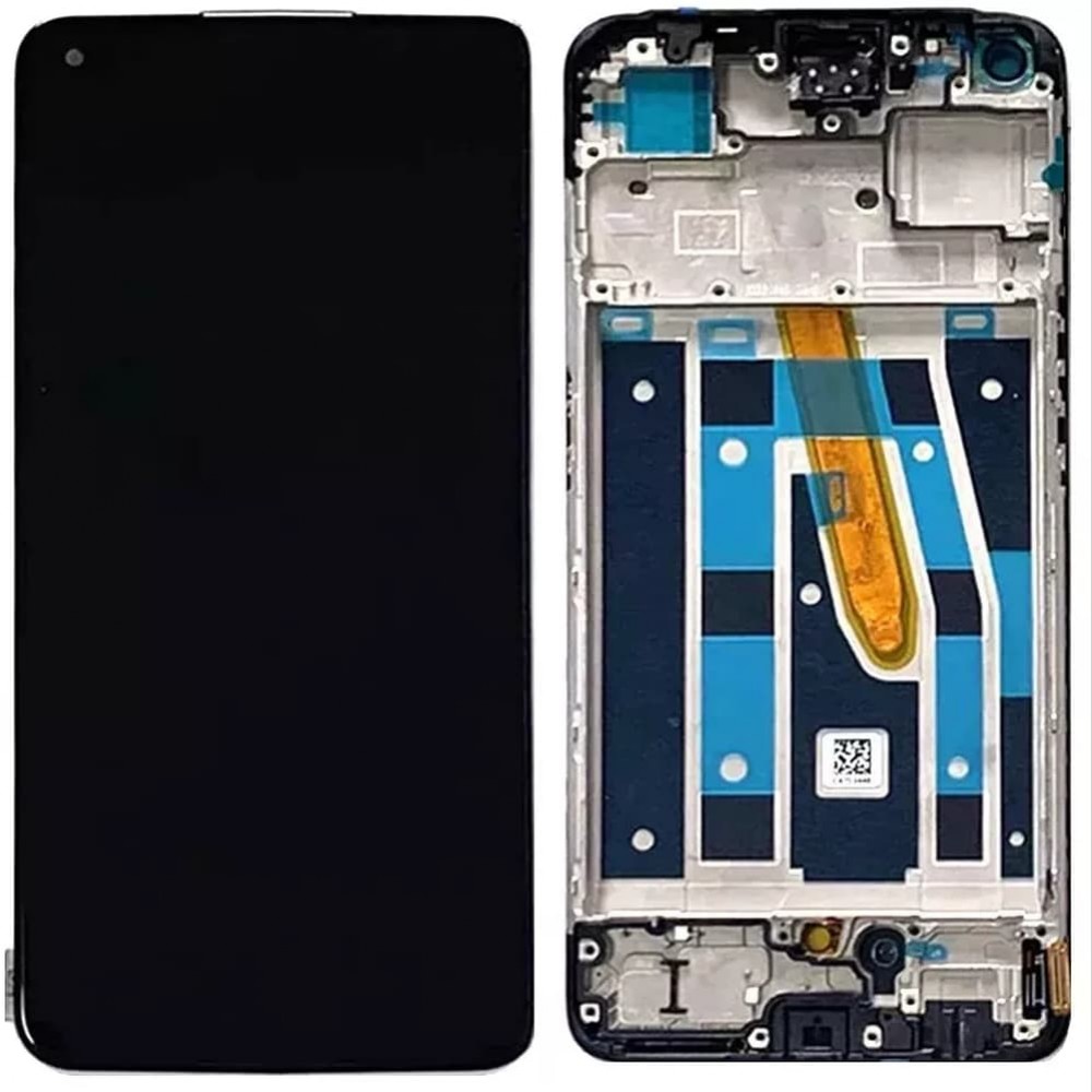 Дисплей для Oppo Reno 8T 4G (CPH2481), с тачскрином и рамкой, черный, OLED фото 1