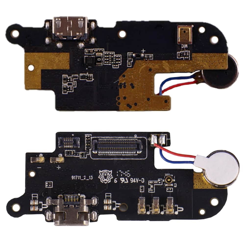 Роз'єм зарядки Meizu M6 з нижньою платою і вібро фото 1