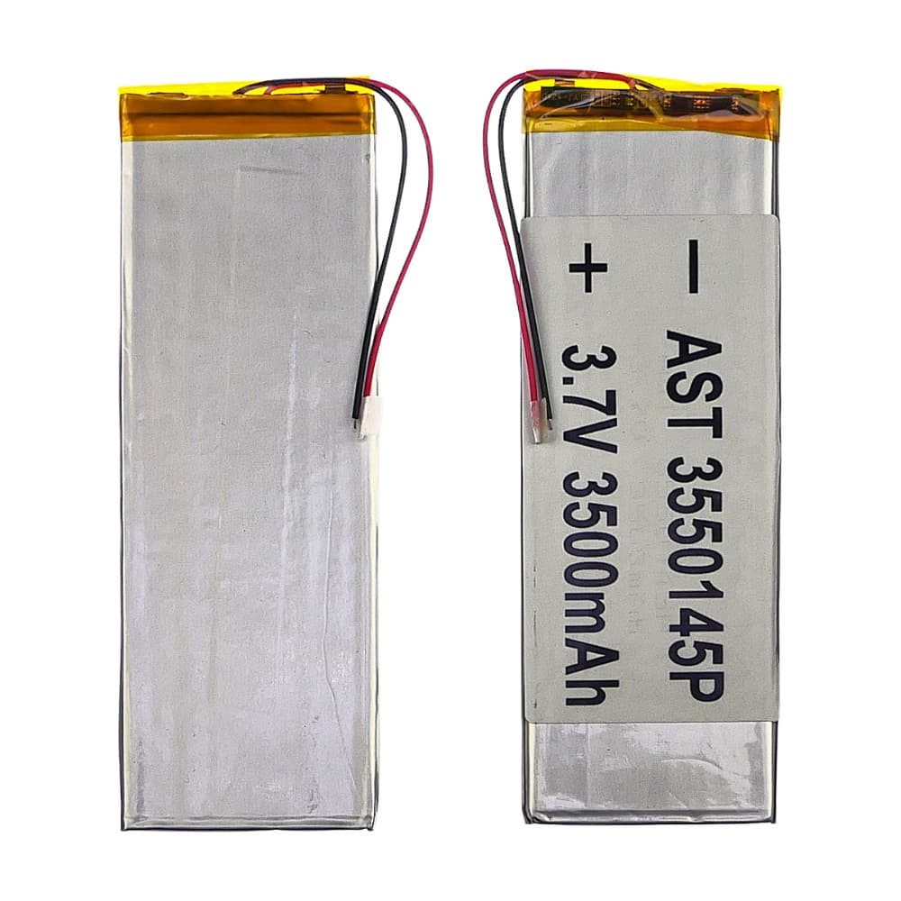 АКБ 3550145P Универсальный с контроллером 3 х 50 х 148 мм (3500 mAh) для планшета фото 1 Аккумулятор 3550145P, универсальный, с контроллером, 3 х 50 х 148 мм (3500 mAh), для планшета фото 1