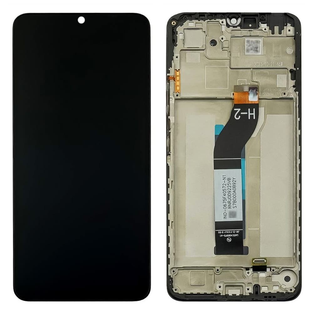 Дисплей для Xiaomi Redmi 13C/ Poco C65, с тачскрином и рамкой в сборе, цвет черный, оригинал Китай фото 1