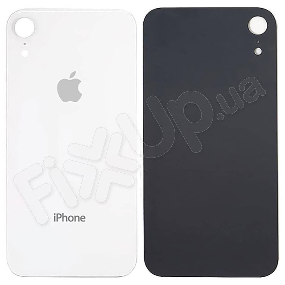 Задня кришка для iPhone XR, колір білий, зі склом камери фото 1