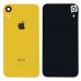 Задня кришка для iPhone XR, колір жовтий, зі склом камери миниатюра 1