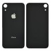 Back Cover iPhone XR (black) big hole миниатюра 1 Задняя крышка для iPhone XR, цвет черный, с большим отверстием под камеру миниатюра 1
