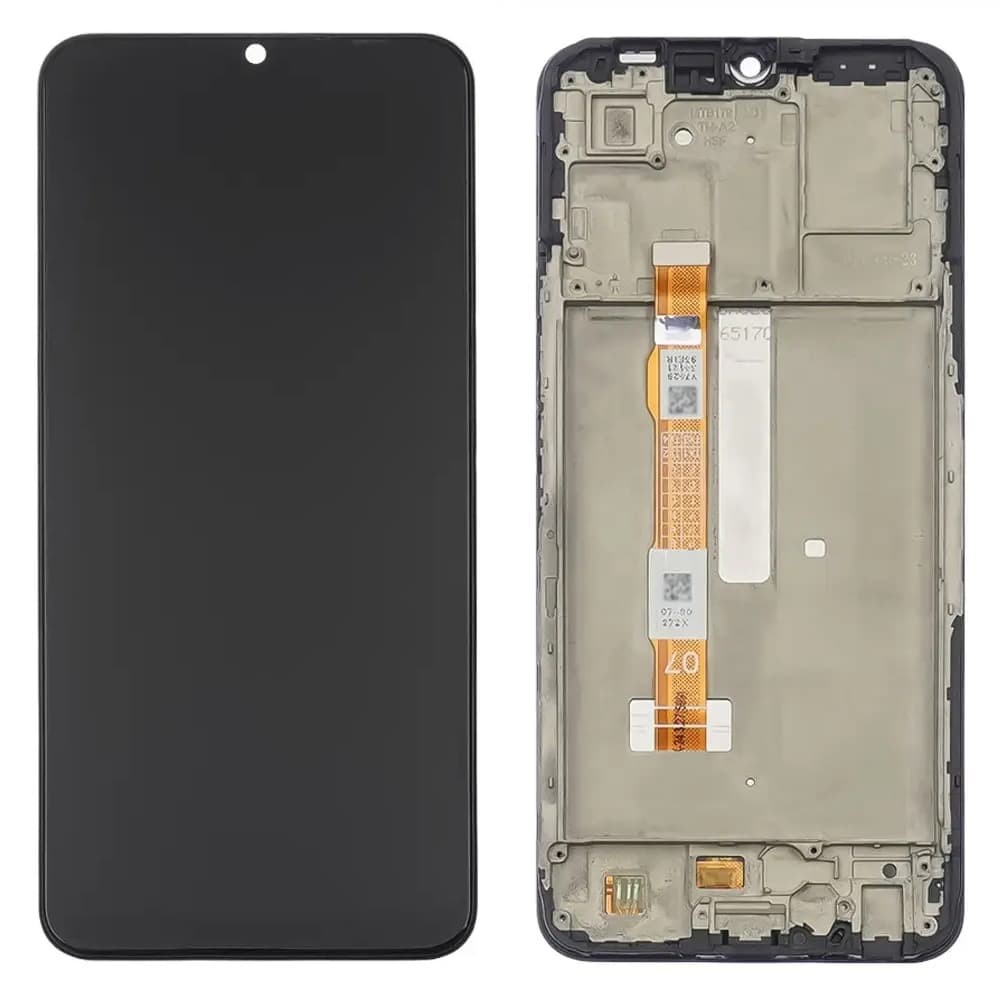 Дисплей для Vivo Y55 5G, з тачскріном і рамкою, чорний фото 1