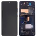 Дисплей для Samsung G998F S21 Ultra, з тачскріном і рамкою, чорний, IPS миниатюра 1
