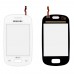 Тачскрин Samsung S5280, S5282, колір білий, маленька мікросхема миниатюра 1