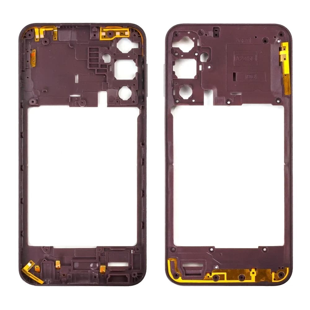 Рамка (средняя часть корпуса) для Samsung A245 Galaxy A24 2023, цвет красный фото 1