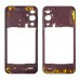 Рамка (средняя часть корпуса) для Samsung A245 Galaxy A24 2023, цвет красный миниатюра 1