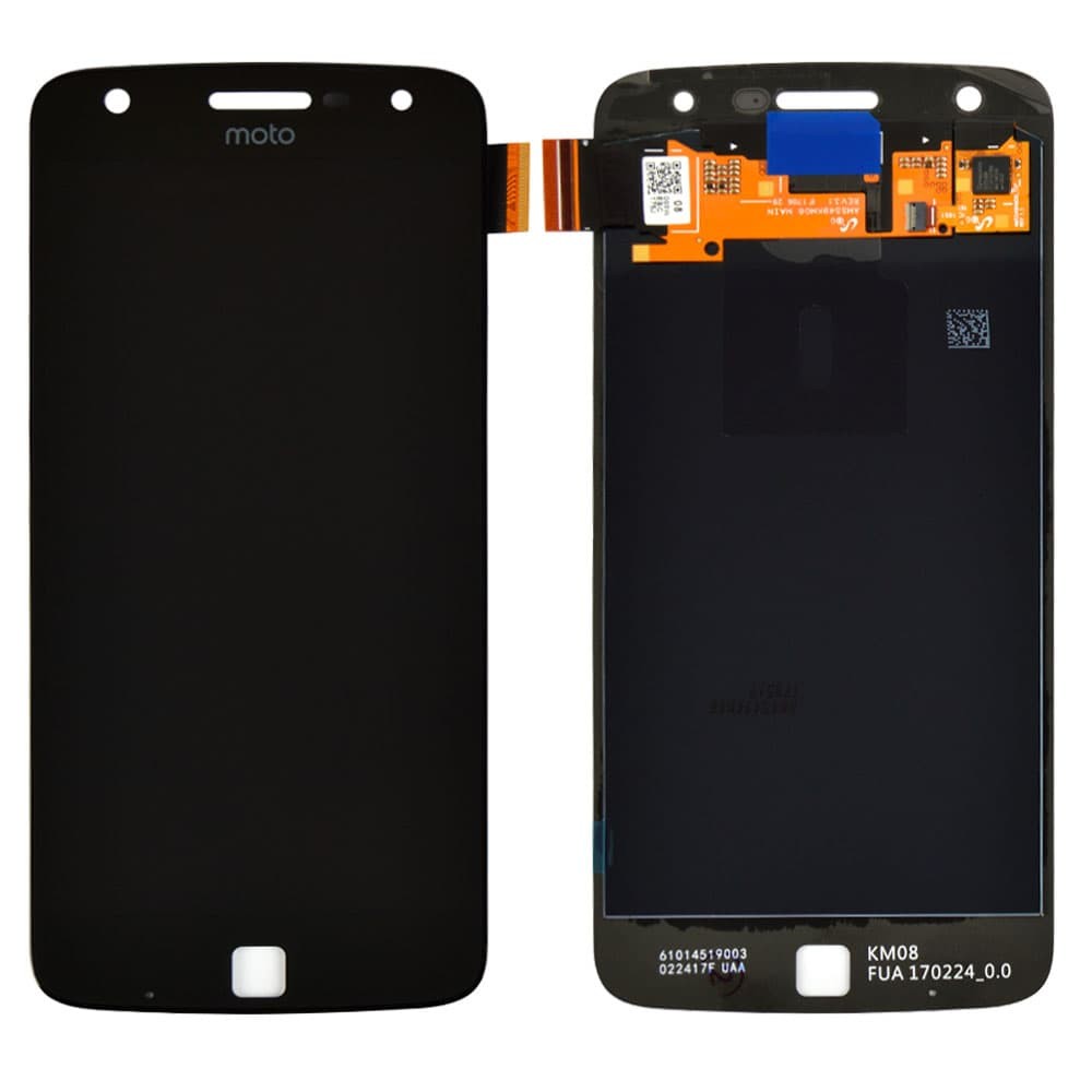 Дисплей для Motorola XT1635-02 Moto Z Play с тачскрином в сборе, цвет черный, оригинал фото 1