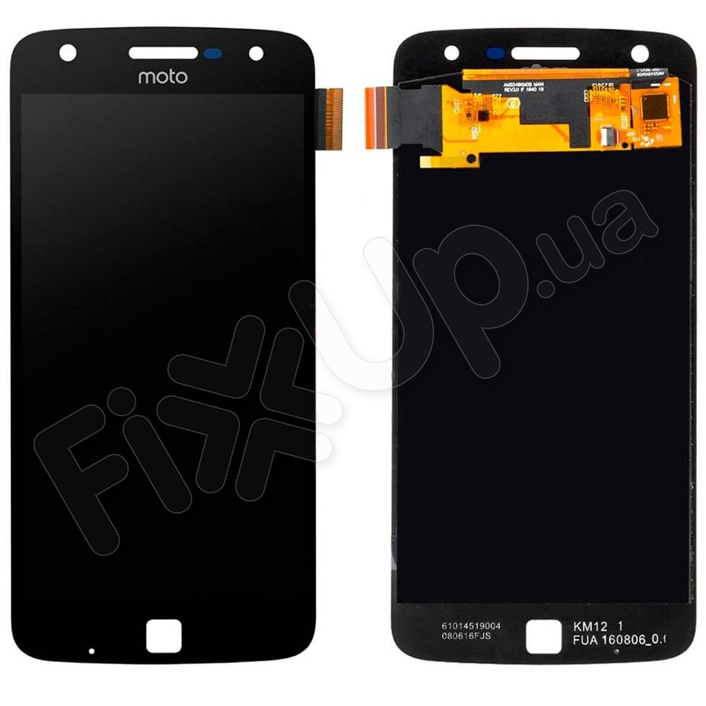 Дисплей для Motorola XT1635-02 Moto Z Play з тачскрином у зборі, колір чорний фото 1