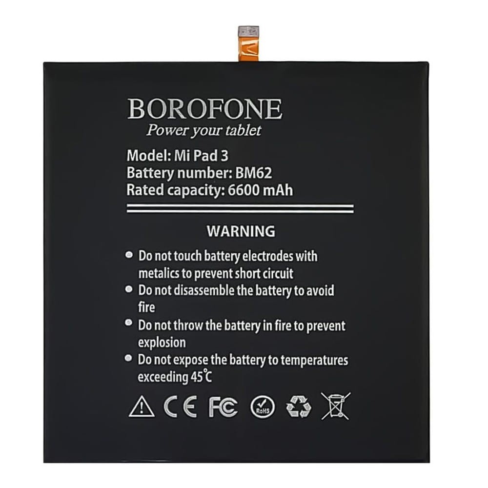 Аккумулятор BM62 для Xiaomi Mi Pad 3, Borofone фото 1