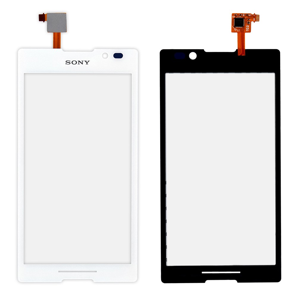 Тачскрин Sony Xperia C C2305 (S39h), цвет белый, маленькая микросхема фото 1