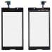 Тачскрин Sony C2305 Xperia C (S39h), колір чорний, маленька мікросхема миниатюра 1