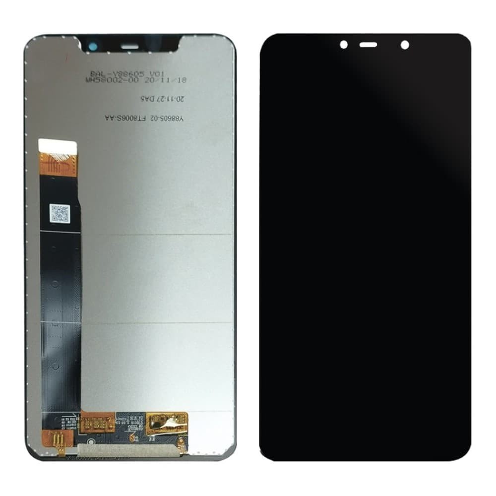 Дисплей для Oukitel C22, з тачскріном в зборі, колір чорний фото 1