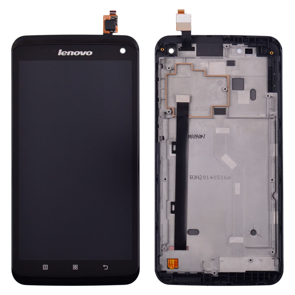 Дисплей Lenovo S930 з тачскрином та рамкою в зборі, колір чорний фото 1
