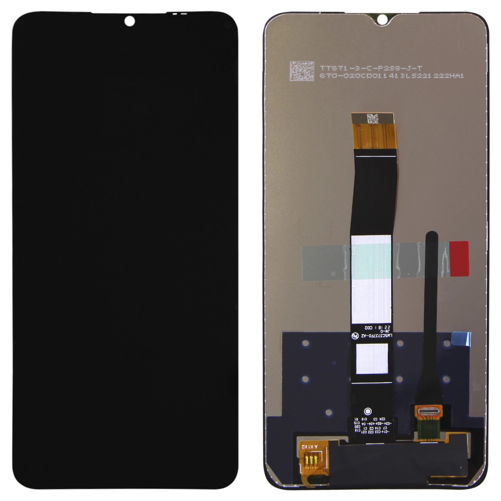 Дисплей для Xiaomi Redmi 10C, Poco C40 с тачскрином в сборе, цвет черный, оригинал, уценка фото 1