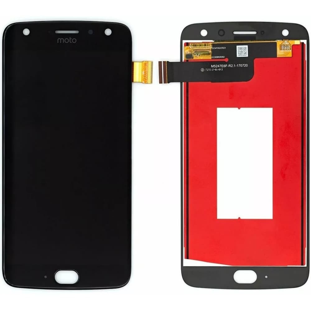 Дисплей Motorola XT1900 Moto X4 с тачскрином, черный фото 1