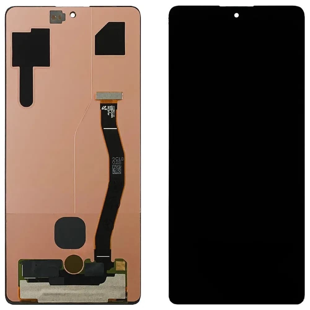 Дисплей для Samsung G770 Galaxy S10 Lite, с тачскрином в сборе, цвет черный, OLED фото 1